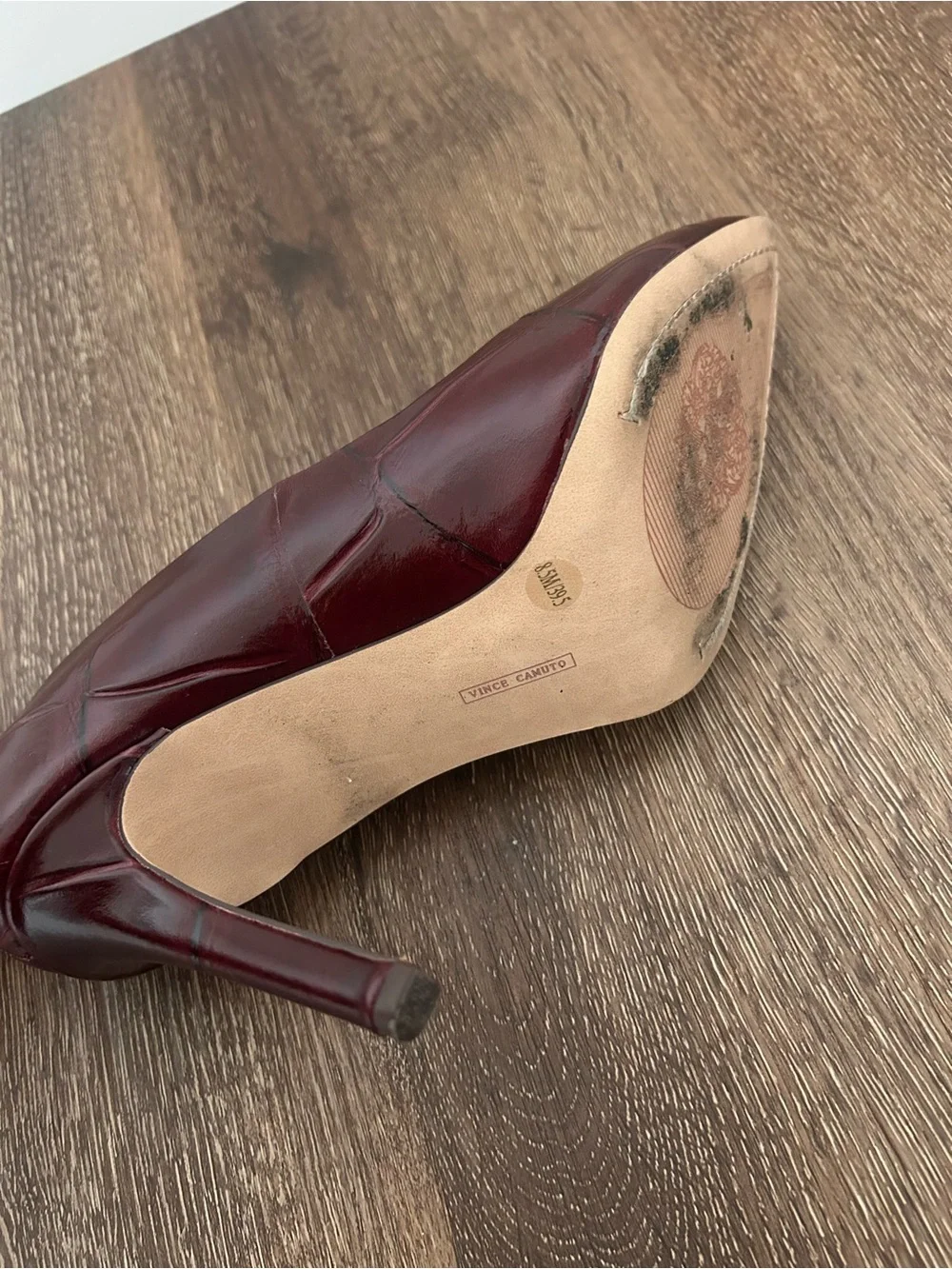 Vince Camuto Savilla Pointed-Toe Stiletto Pump in Plum size 8.5 - worn once!